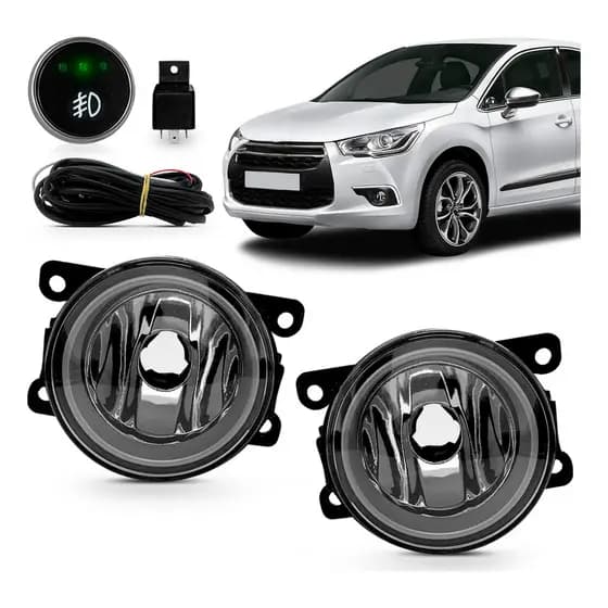 Kit Farol Milha Auxiliar Ds4 2013 2014 2015 2016 Botão Touch