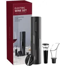 Kit Abridor Saca Rolhas Elétrico Automático Recarregável Profissional Abridor