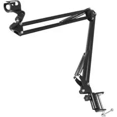 Suporte Pedestal Mesa Microfone Condensador Articulável Ajustável Streaming Gamer