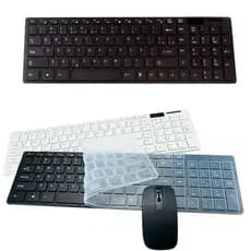 Teclado E Mouse Wireless Sem Fio Ultra Slim 2.4g Cor Do mouse Branco Teclado