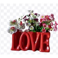 VASO FLOREIRA FORMATO LOVE