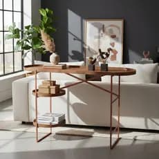 Aparador Austin em Couro Ecológico 120cm com Pés de Ferro – Carrinho de Bebidas, Buffet Lateral Luxo