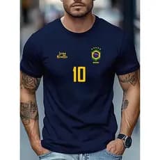 Camiseta Brasil Copa 2026 Seleção Brasileira 100% Algodão Futebol Torcida Streetwear Vintage Retro