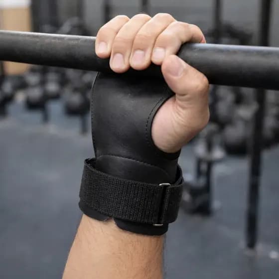 Luva Hand Grip Strap Musculação  Academia Crossfit LPO Pull Up Fitness Segurança Firmeza Conforto