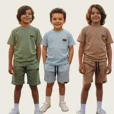 CONJUNTO DO MENINO CONFORTABEL PRA SUA DIA A DIA VARIEDADE DE CORES AE TAMANHOS
