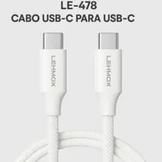 Cabo de Carregamento Rápido Turbo em Nylon 1m para Xiaomi, Realmi, Samsung e iPhone Premium