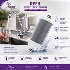 Refil Vela de Carvão Ativado Pró Saúde – Para Filtro de Torneira Pressão | Água Mais Pura e Segura