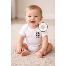 body bebê brasil, body copa bebê, roupa bebê brasil, body personalizado bebê, body com/sem nome bebê