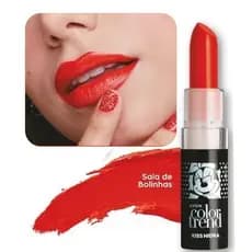 Batom Color Trend Kiss Hidra Avon 3,6g Cor: Saia de Bolinhas