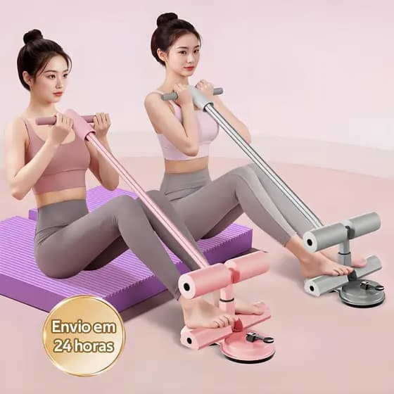 Abdominal no Chão com Ventosas - Equipamento para Exercícios em Casa