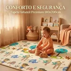 apete Bebê Emborrachado 2x1,8m Tatame Infantil Grande Antiderrapante Crianças Brincar