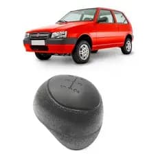 Manopla Bola alavanca Cambio Fiat Uno Mille 2006 2007 2008 2009 2010 Cinza