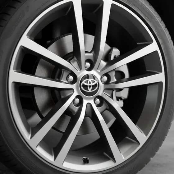Emblema Para Calota Adesivo Resinado Preto Toyota 49mm Jogo