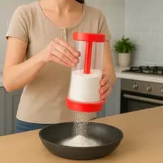 Tapioqueira Peneira Polvilhador Semiautomática Rotativa crepioca