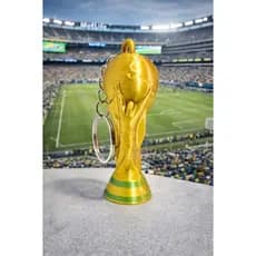 Chaveiro Taça da Copa Brasil 2026 Miniatura Futebol Hexa