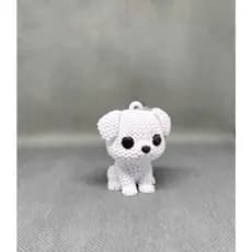 Chaveiro Cachorro em Miniatura Crochê Diversas Cores