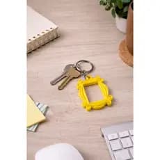 Chaveiro Moldura Friends Amarelo Série Mônica Porta Chaves