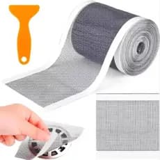 5/10metro Tela Protetora Para Ralo Anti Inseto 5Mx7CM Adesivo Filtro Banheiro Quintal Em Plastico