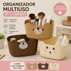 Mini Porta Trecos Porta Caneta Urso Capivara Multiuso Mesa Pincéis Lápis Decoração Fofa