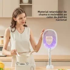 Raquete Eletrica Mata Mosquito Segura Durável Mata-Mosquitos e Moscas