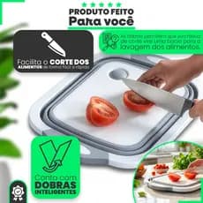 Bacia Retrátil e Tábua de Corte Muito Útil Fácil de Guardar