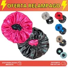 Touca de Cetim Dupla Face com Regulador Envio imediato