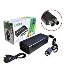 Adaptador AC Para Xbox 360 Slim , Fonte De Alimentação Com Carregador De Cabo Tijolo Console