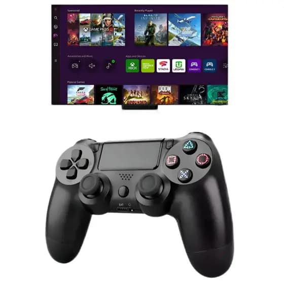 Controle Sem Fio Bluetooth Compatível PS4 - Conforto Ergonômico e Conexão Estável