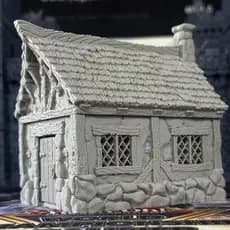 Cabana na floresta para RPG Cenário Maquete Diorama D&D
