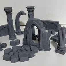 Kit de Ruínas para RPG Dungeons Maquete Diorama