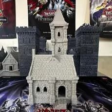Igreja com Torre para RPG Cenário Maquete Diorama