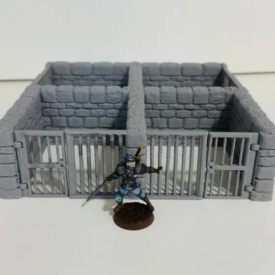Prisão Grande para RPG Cenário Maquete Diorama D&D