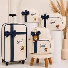 Bolsa Maternidade Leãozinho Personalizada  Kit com 4 Peças