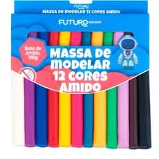 MASSA MODELAR 12 CORES 180G - FUTURO UNIDADE OU KIT