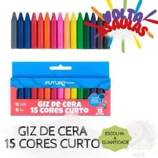 GIZ DE CERA 15 CORES CURTO PINTURA - FUTURO ESCOLAR