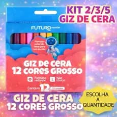 GIZ DE CERA 12 CORES GROSSO PINTURA - FUTURO