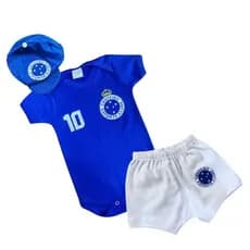 Body Bebe Infantil Mesversario Tematico Futebol Cruzeiro