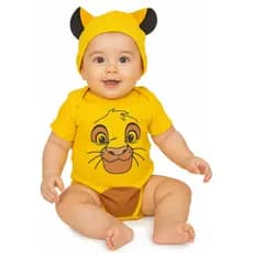 Body Bebe Mesversario Fantasia Simba Rei Leão Disney Infantil Tematico Menino