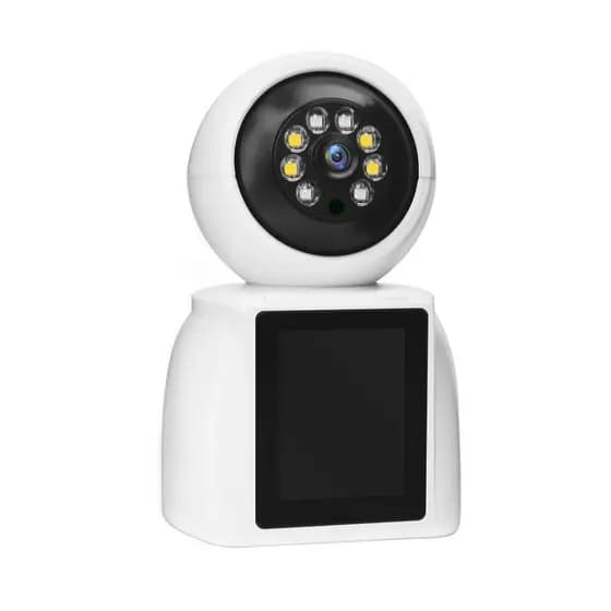 Câmera de Segurança Wi-Fi Babá Eletrônica Tela Integrada 2,4″ Full HD 1080p 2MP 3.6mm Haiz HZ-358