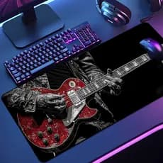Mouse Pad Grande Heav Meta 65x30 70x35 80x35 90x40 90x50 120x60 Antiderrapante Borda Costurada