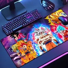Mouse Pad Grande DBZ Dragon 65x30 70x35 80x35 90x40 90x50 120x60 Antiderrapante Borda Costurada