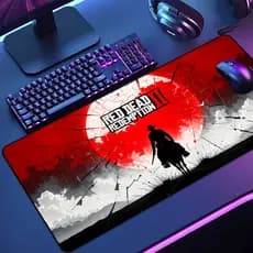 Mouse Pad Grande Red De Redempti 65x30 70x35 80x35 90x40 90x50 120x60 Antiderrapante Borda Costurada