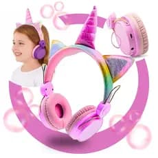 Fone De Ouvido Infantil Sem Fio Forma De Unicórnio H'maston