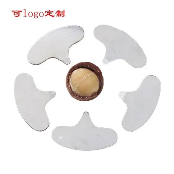 Nozes de macadâmia havaianas, fatias de nozes de macadâmia, nozes de macadâmia, avelãs, nozes de macadâmia abertas QL72