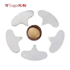 Nozes de macadâmia havaianas, fatias de nozes de macadâmia, nozes de macadâmia, avelãs, nozes de macadâmia abertas QL72