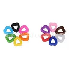 Ganchos auriculares de silicone antiderrapantes em formato de coração para óculos, acessório anti-queda parações de