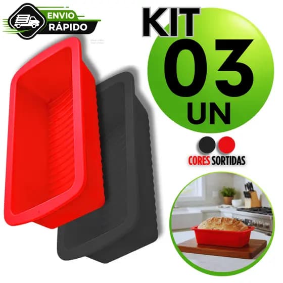 Forma para Pão Bolo Dobrável Assadeira Molde de Silicone Resistente a Temperatura Assadeira Premium