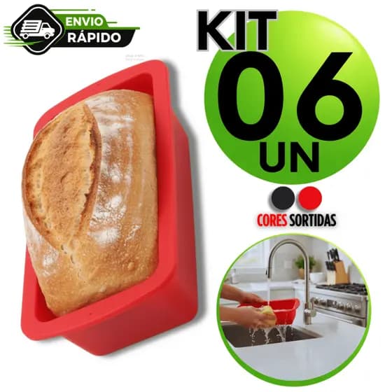 Silicone Formas Forma de  Pão Bolo Dobrável Assadeira Molde de Resistente a Temperatura Assadeira