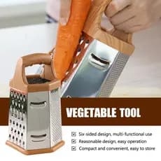 Ralador De Vegetais Para Alimentos De 6 Lados , Aço Inoxidável , Queijo De Cozinha , Fatiador F4s9