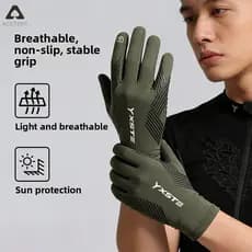 Luvas De Ciclismo Com Tela Sensível Ao Toque Proteção UV ACETERY Para Homens , Antiderrapantes E Respiráveis Dirigir And